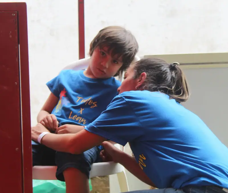 Momento de DIVERtite picoTEAndo (1ª edición) de la Fundación ATYPICAL Py